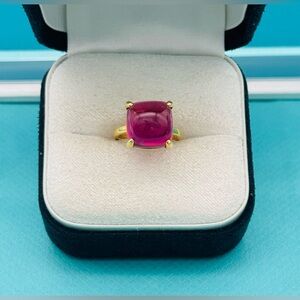 Tiffany & Co. Sugar stacks , Paloma Picasso , 18k Rose Gold Rubellite Ring